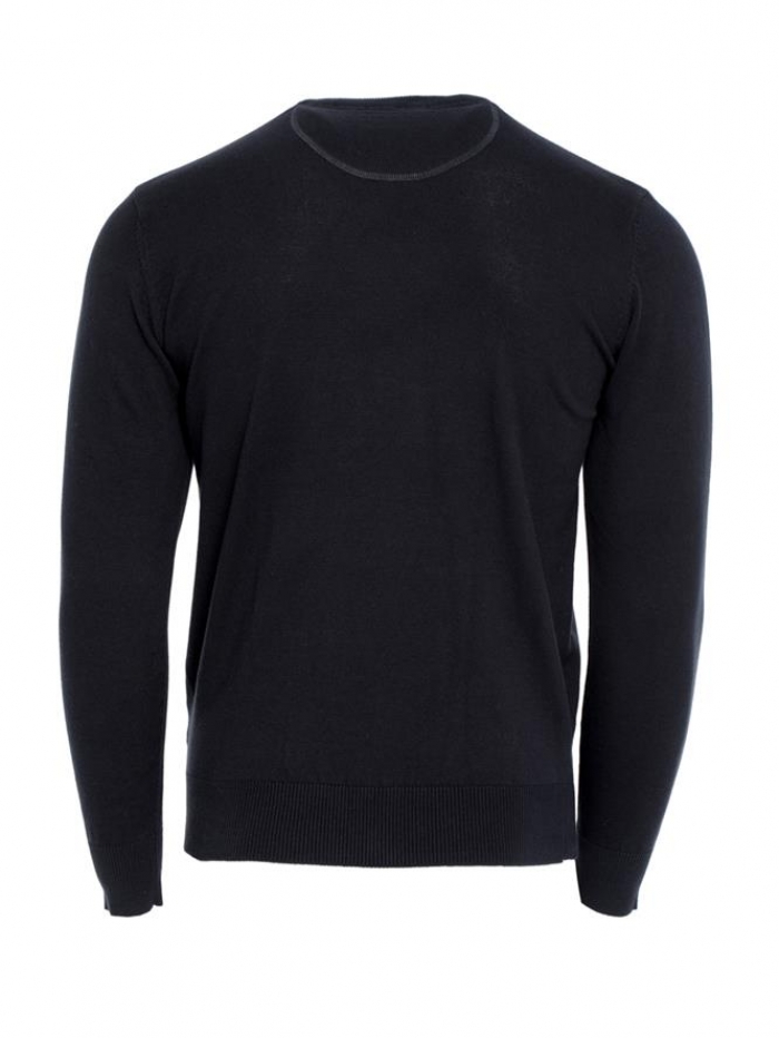 Μπλούζα πλεκτή βαμβακερή σε λαιμόκοψη Double.