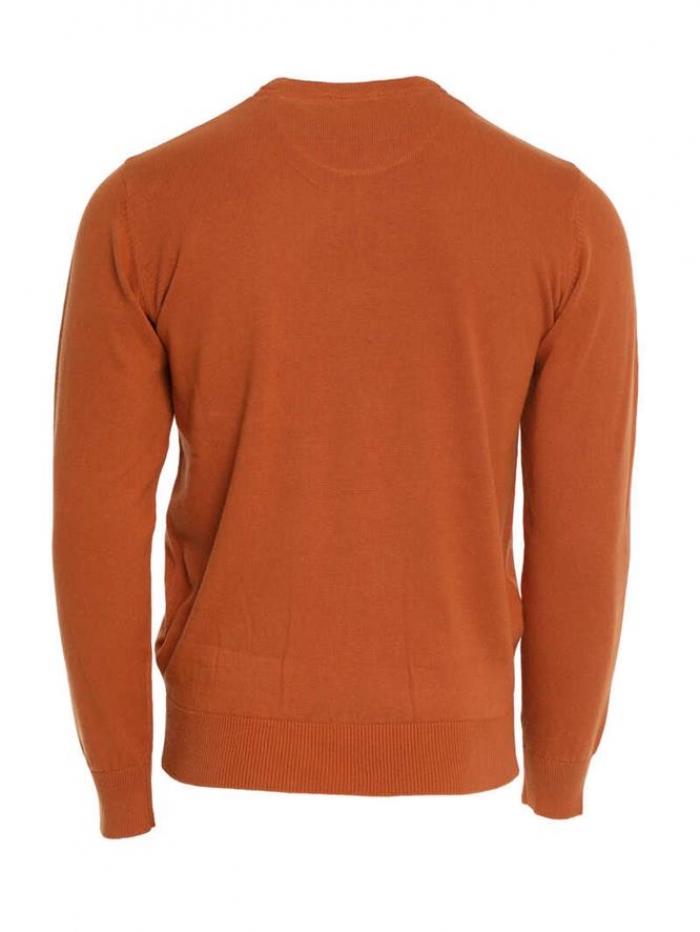 Μπλούζα πλεκτή βαμβακερή σε λαιμόκοψη Double.