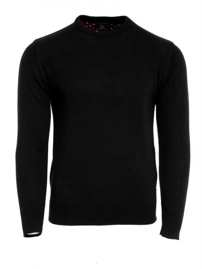 Μπλούζα πλεκτή βαμβακερή σε λαιμόκοψη Double.