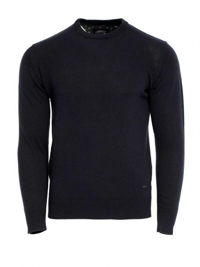 Μπλούζα πλεκτή βαμβακερή σε λαιμόκοψη Double.