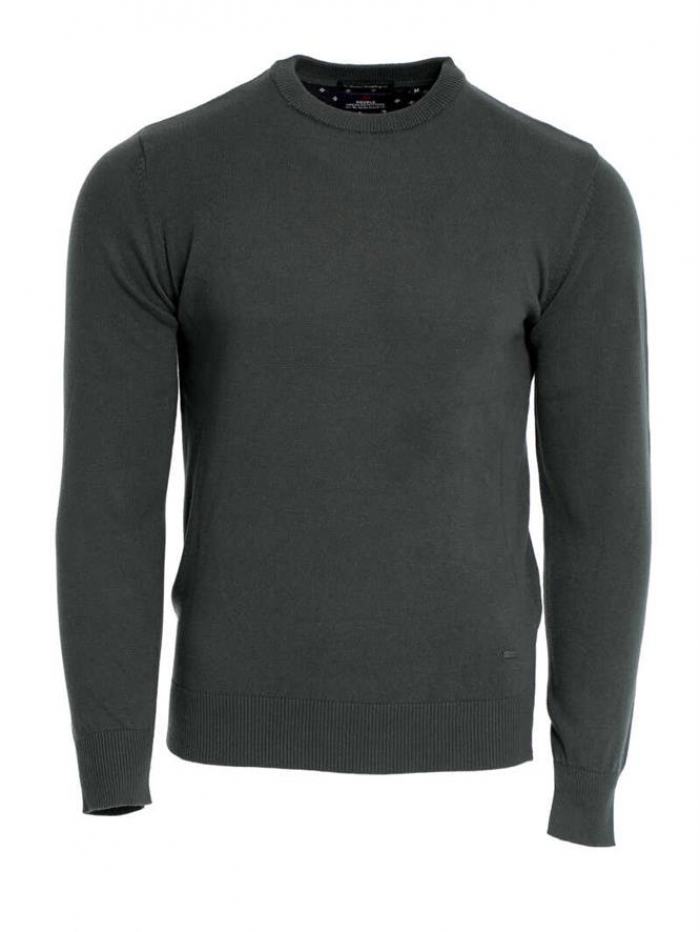 Μπλούζα πλεκτή βαμβακερή σε λαιμόκοψη Double.