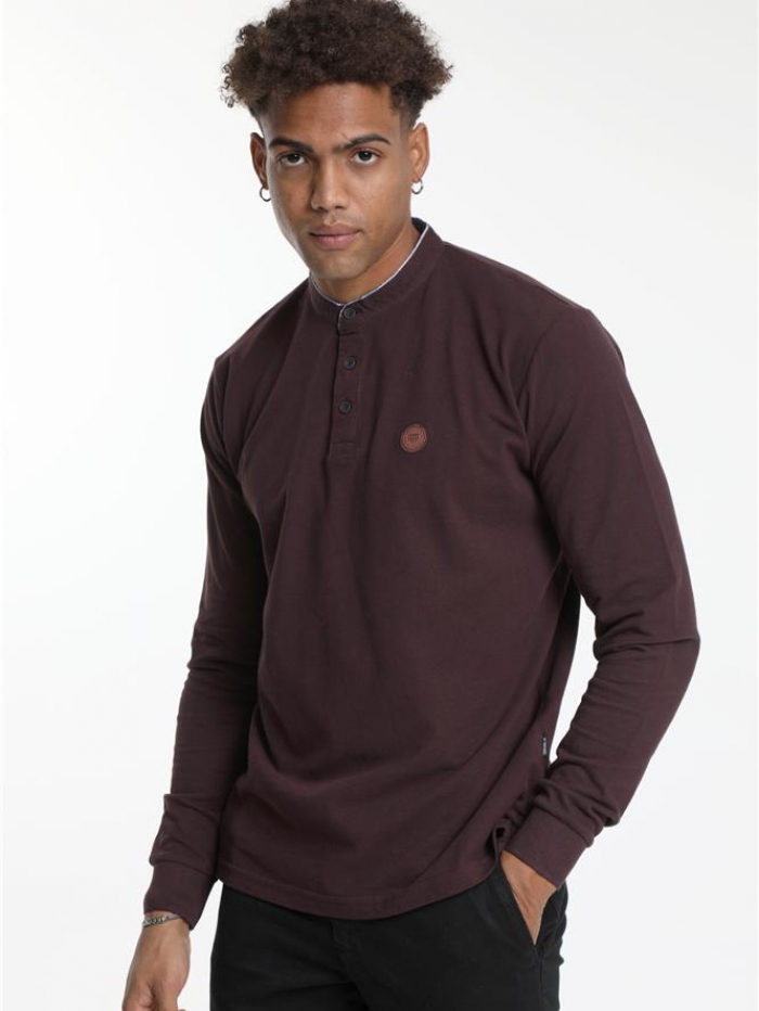 Μπλούζα polo με mao γιακά Double.