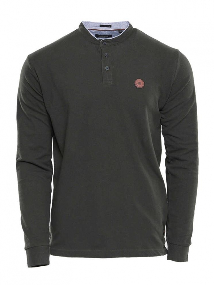 Μπλούζα polo με mao γιακά Double.