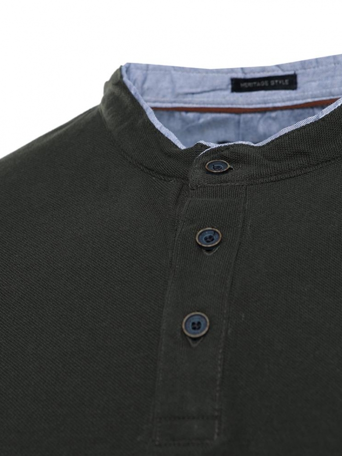 Μπλούζα polo με mao γιακά Double.