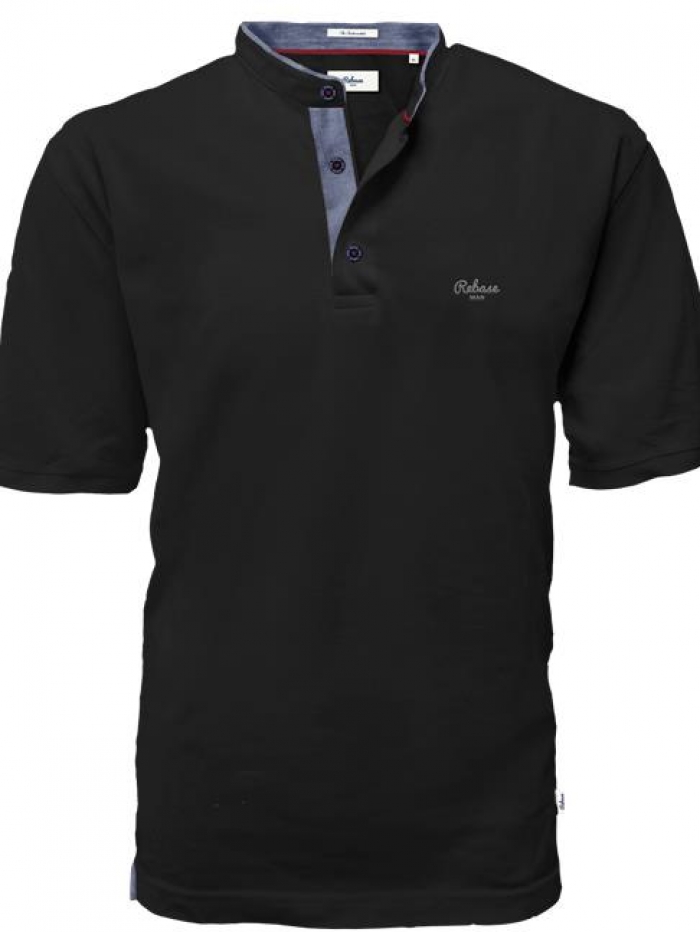 Μπλούζα polo με mao γιακά Rebase