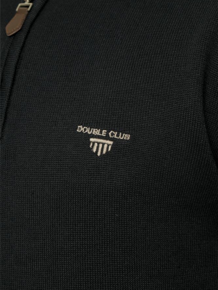 Μπλούζα βαμβακερή με φερμουάρ Double