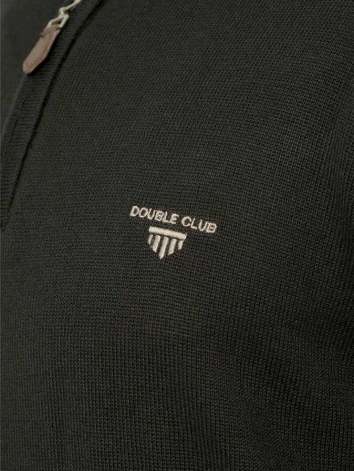 Μπλούζα βαμβακερή με φερμουάρ Double