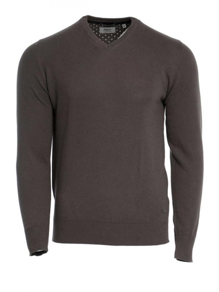 Μπλούζα βαμβακερή σε V neck Double