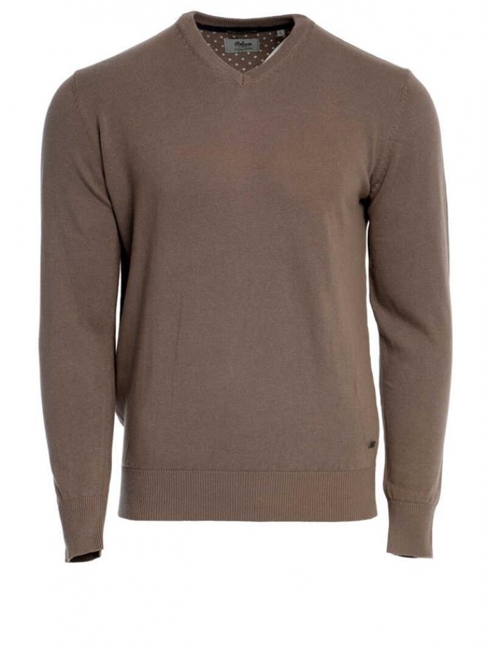 Μπλούζα βαμβακερή σε V neck Double