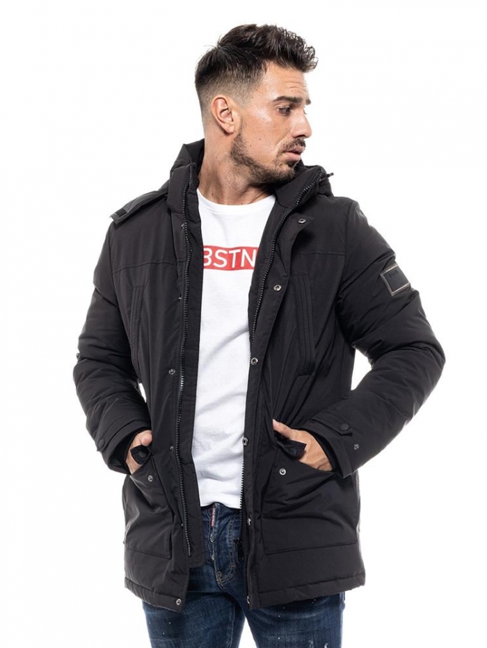 Μπουφάν demi μαύρο Biston