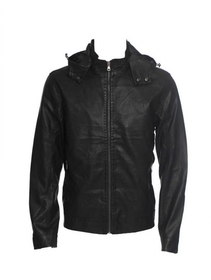 Μπουφάν δερματινή, biker jacket