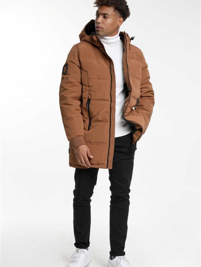 Μπουφάν μακρύ φουσκωτό Biston