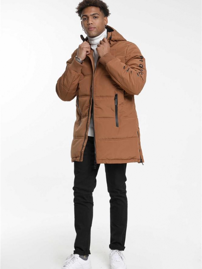 Μπουφάν μακρύ φουσκωτό Biston