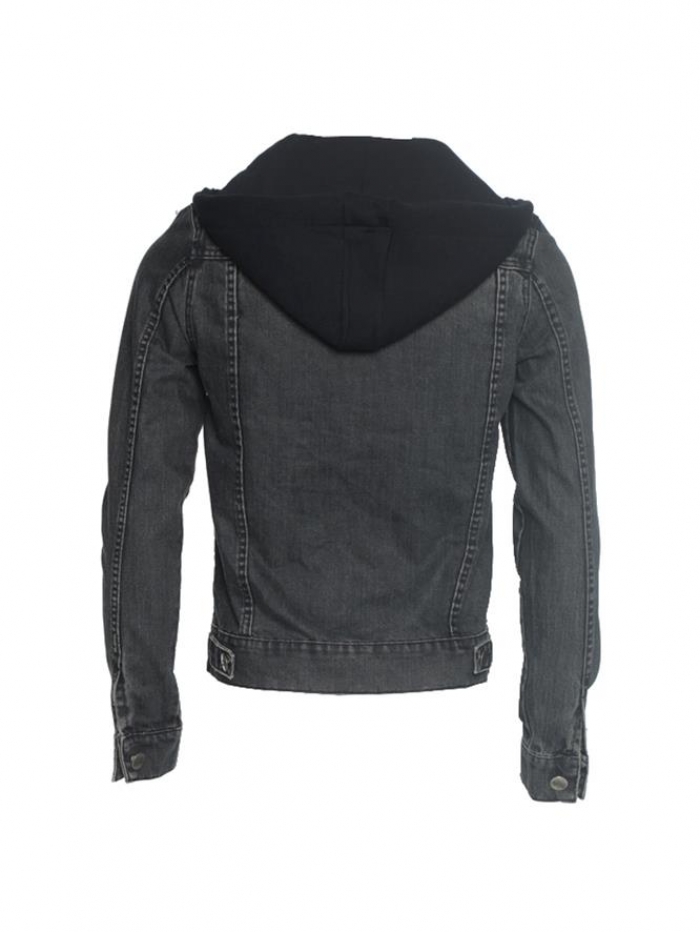 Μπουφάν τζιν με κουκούλα