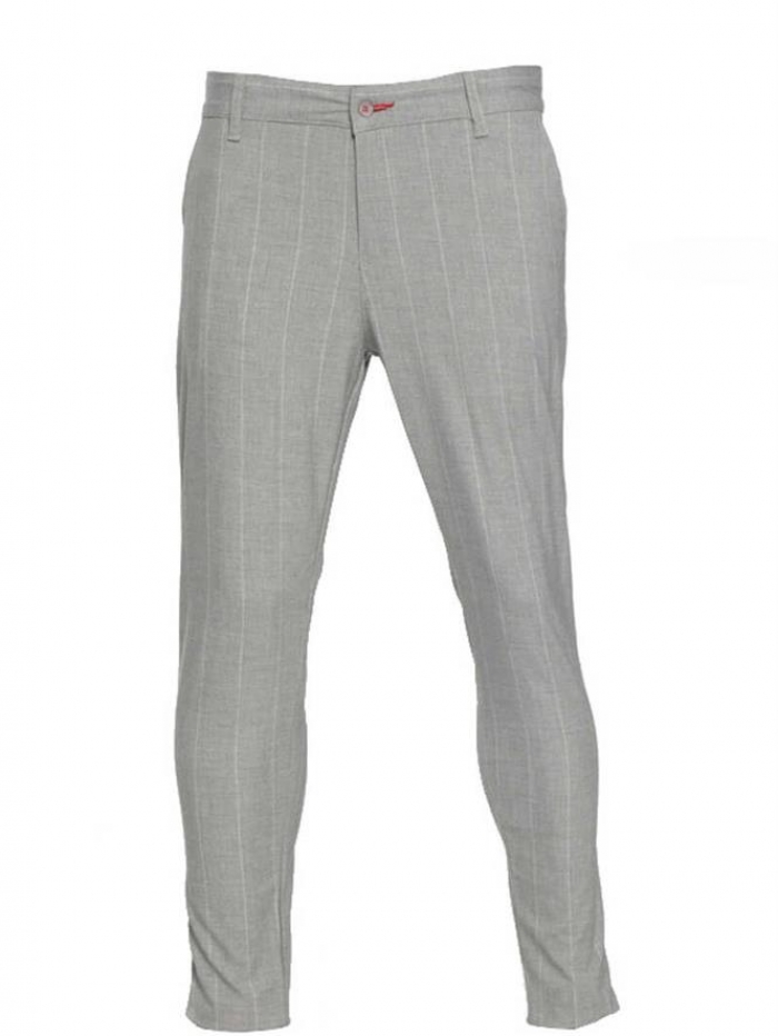 Παντελόνι chinos ριγέ, slim fit