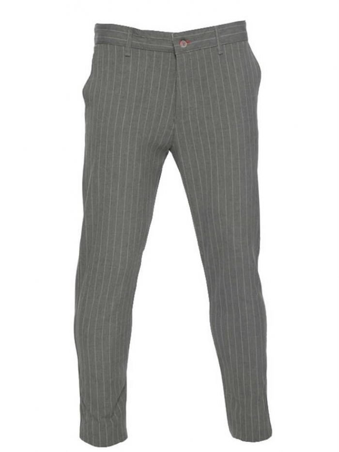 Παντελόνι chinos ριγέ, slim fit