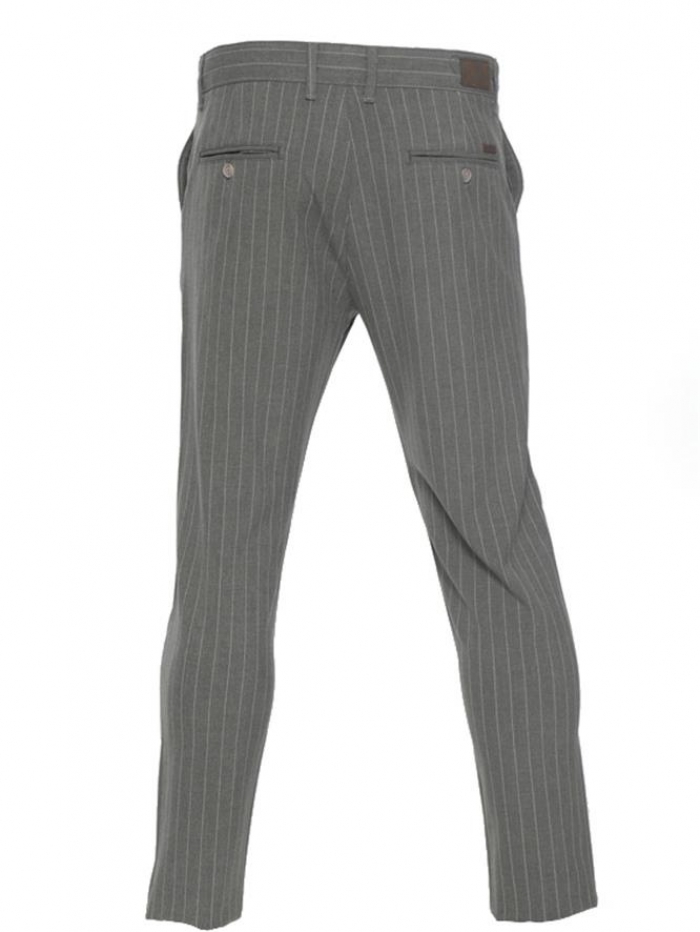 Παντελόνι chinos ριγέ, slim fit