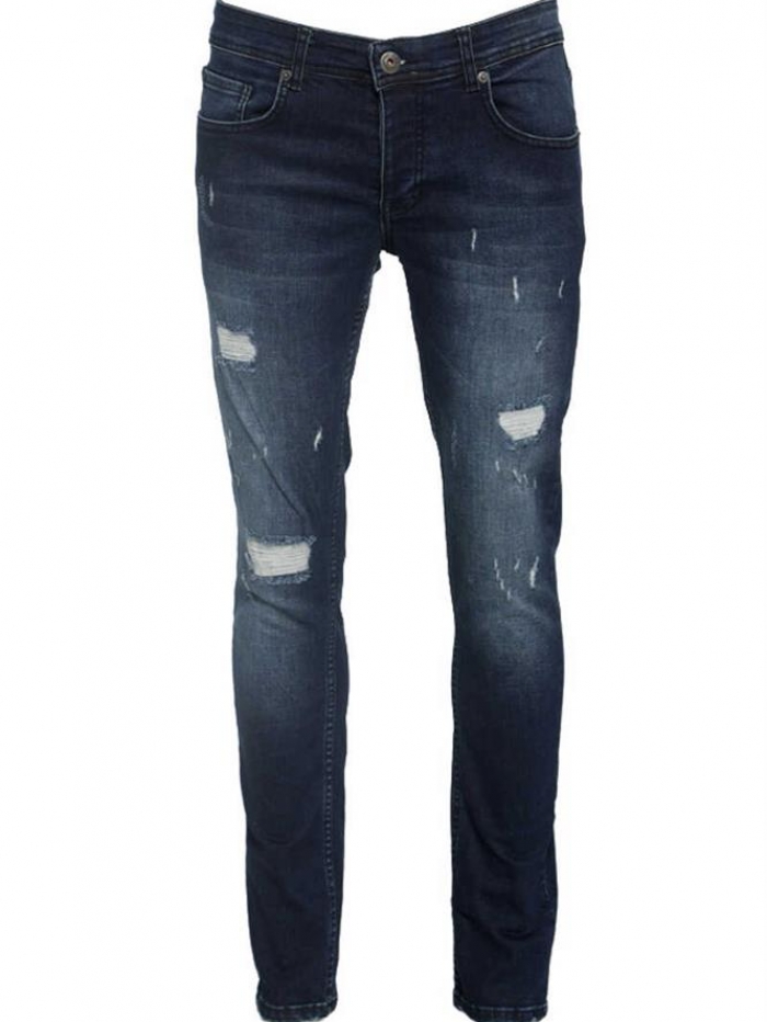 Παντελόνι Jean μπλε με φθορές