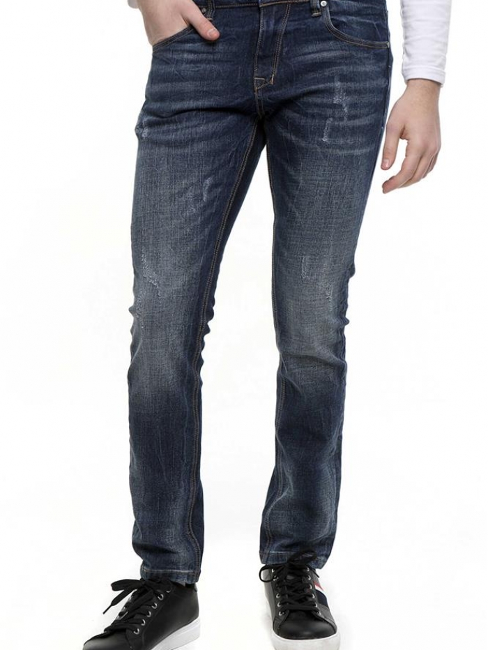 Παντελόνι Jean μπλε με φθορές