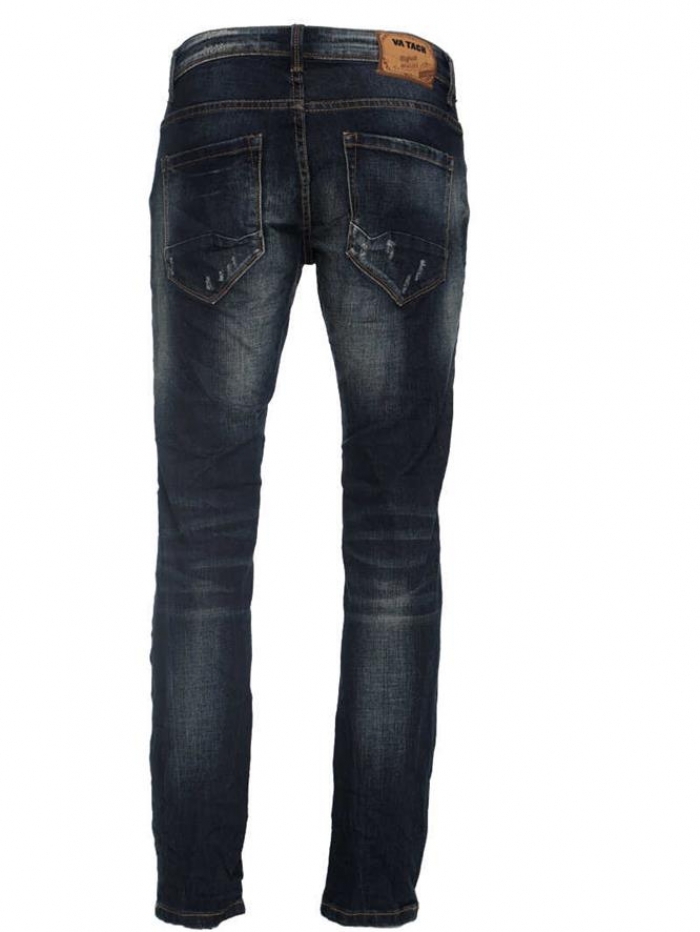 Παντελόνι Jean μπλε με φθορές και ξεβάμματα