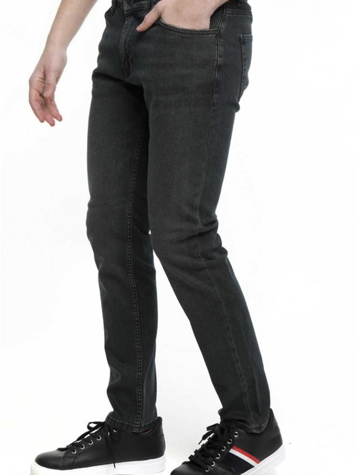 Παντελόνι τζιν slim fit μαύρο