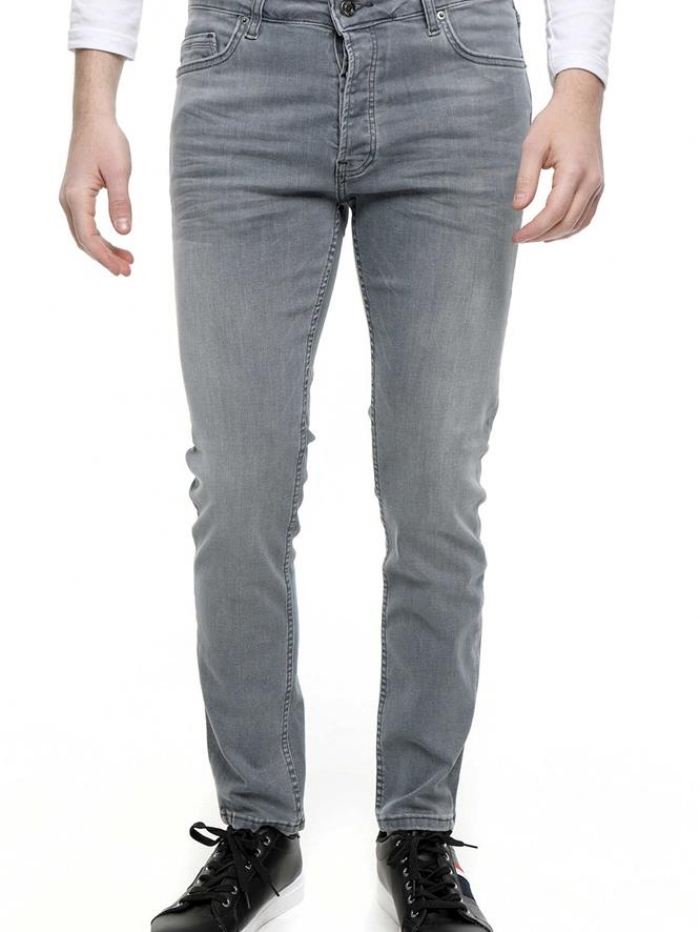 Παντελόνι τζιν slim fit με ξεθωριάσματα