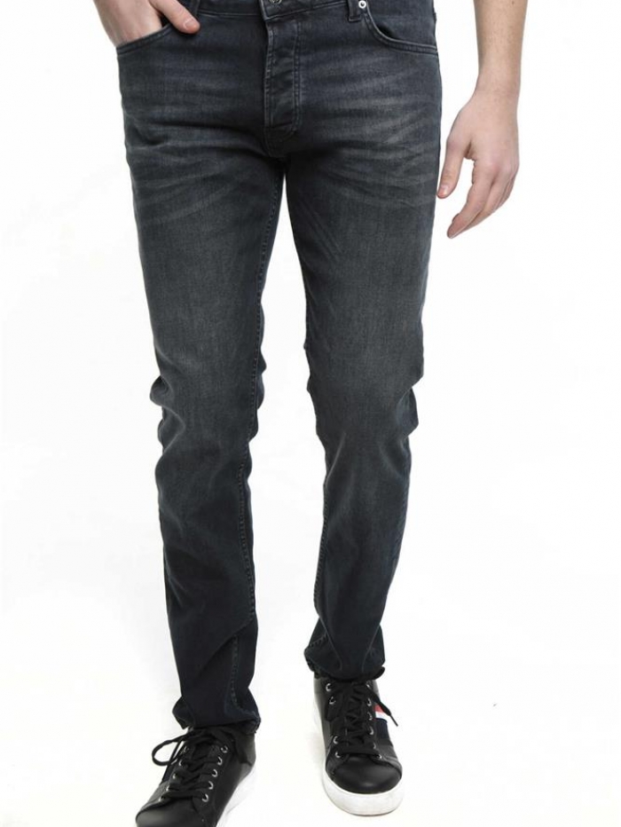 Παντελόνι τζιν regular fit με ξεβάμματα