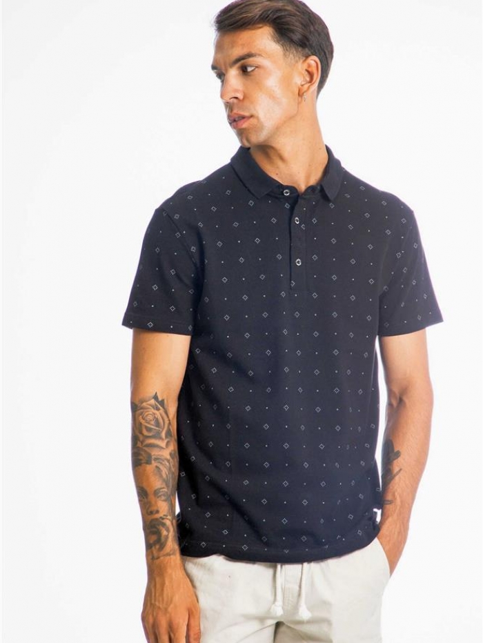 Polo με allover σχέδιο Paco