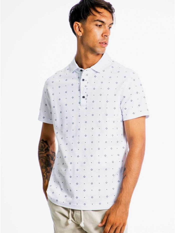 Polo με allover σχέδιο Paco