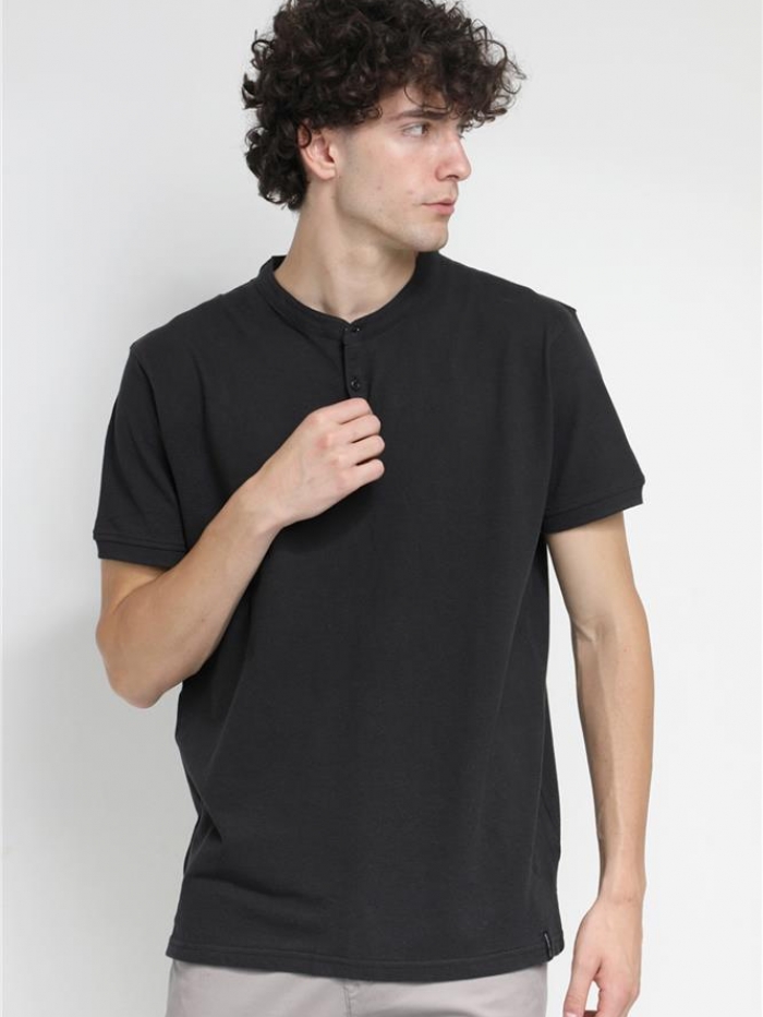 Polo t-shirt βαμβακερό Van Hipster 'mao'