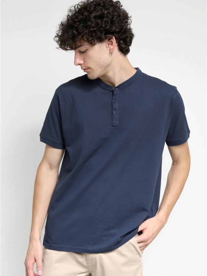 Polo t-shirt βαμβακερό Van Hipster 'mao'