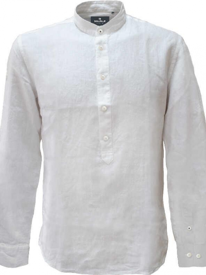 Πουκαμίσα λινή με mao γιακά Double