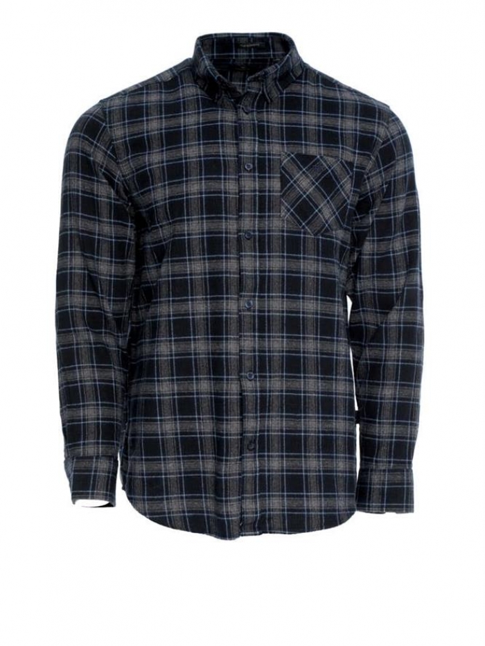 Πουκάμισο φανέλα, καρό classic fit Double.
