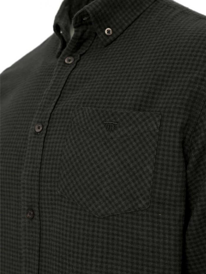 Πουκάμισο φανέλα, καρό classic fit Double.