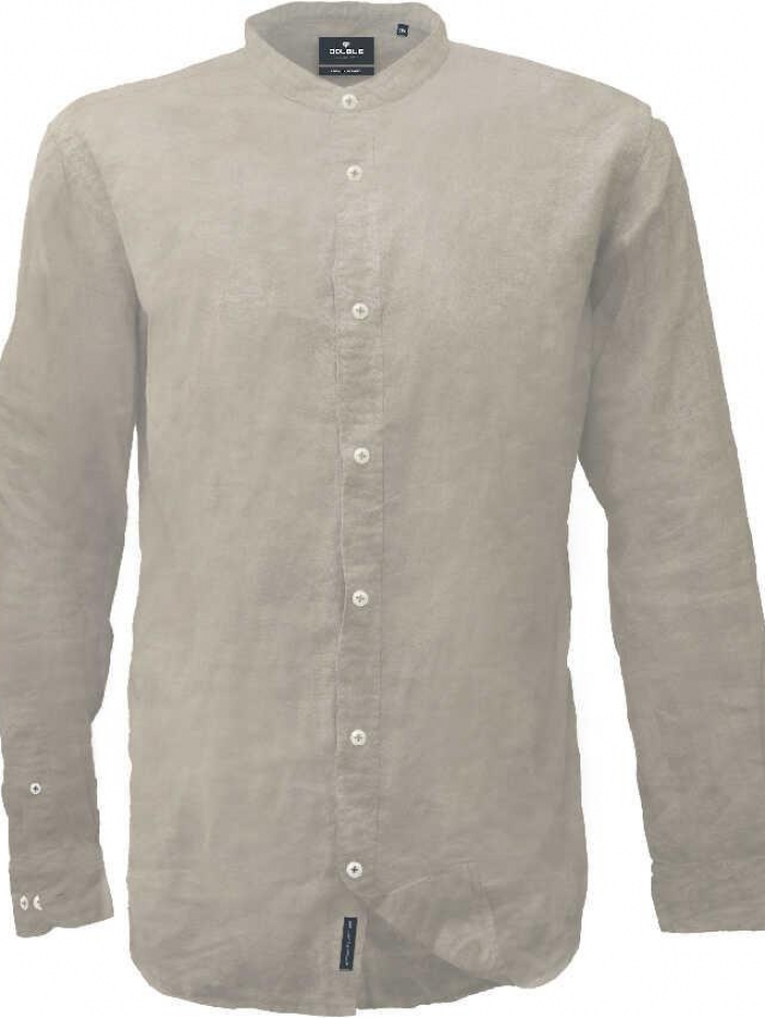 Πουκάμισο λινό με mao γιακά Double