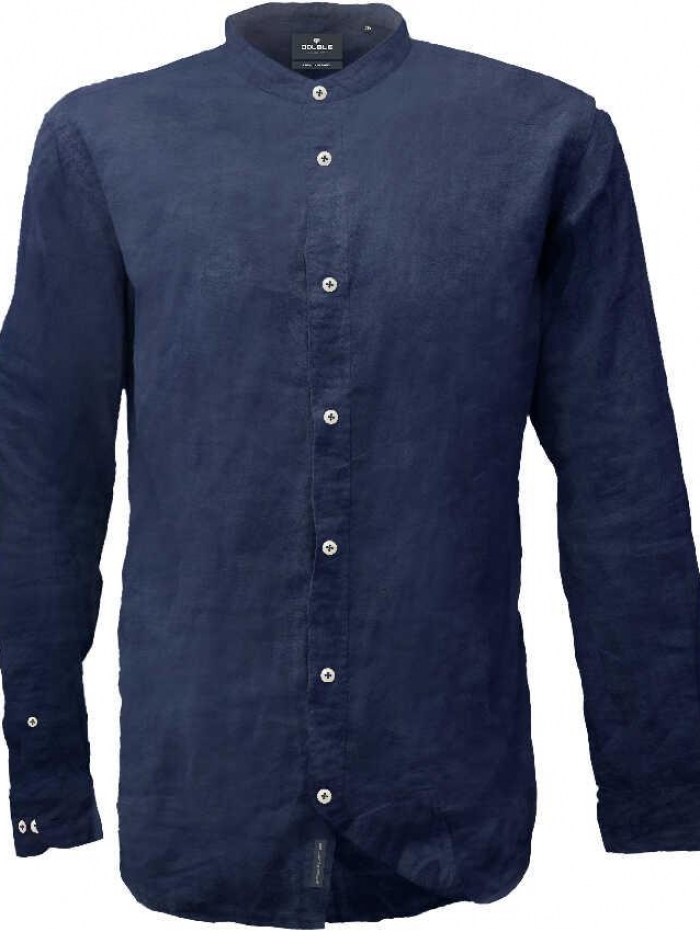 Πουκάμισο λινό με mao γιακά Double