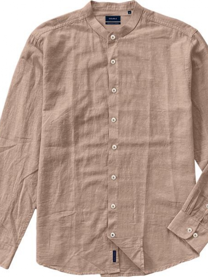 Πουκάμισο λινό με mao γιακά Double