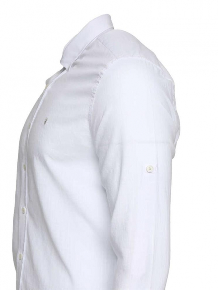 Πουκάμισο λινό slim fit