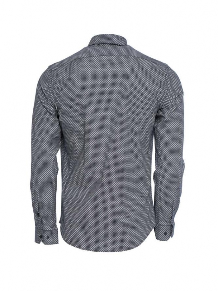 Πουκάμισο μακρυμάνικο με μικροσχέδια, regular fit.
