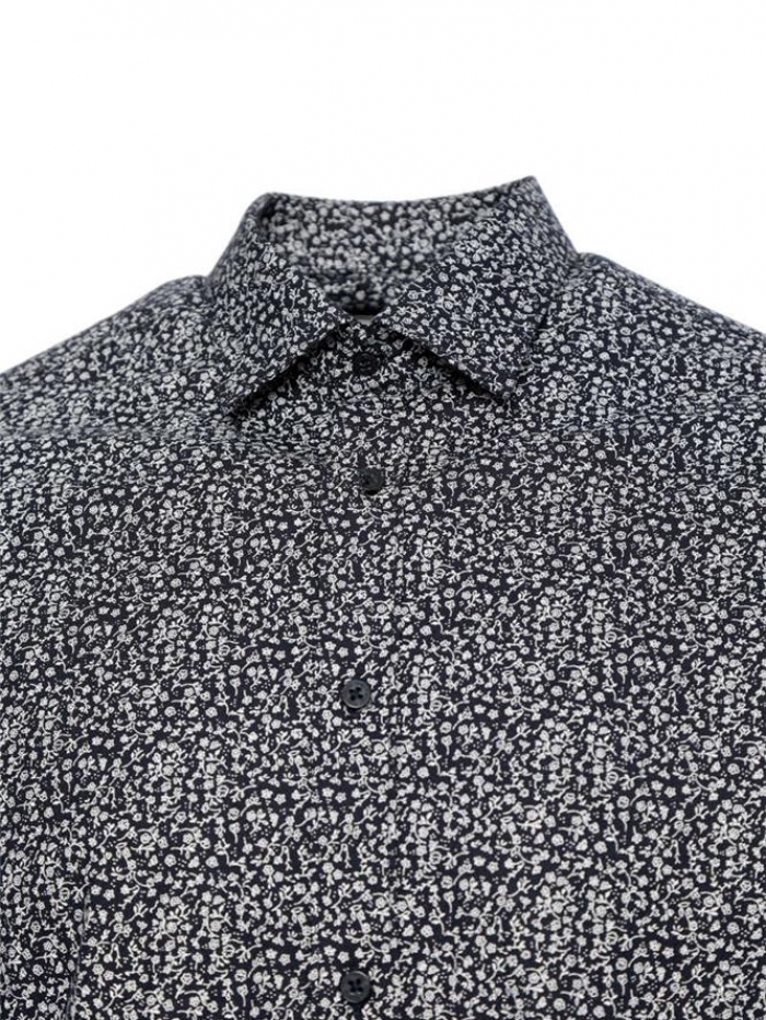 Πουκάμισο μακρυμάνικο με μικροσχέδια, regular fit.