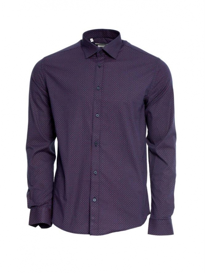 Πουκάμισο μακρυμάνικο με μικροσχέδια, regular fit.