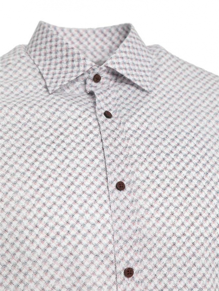 Πουκάμισο μακρυμάνικο με μικροσχέδια, regular fit.