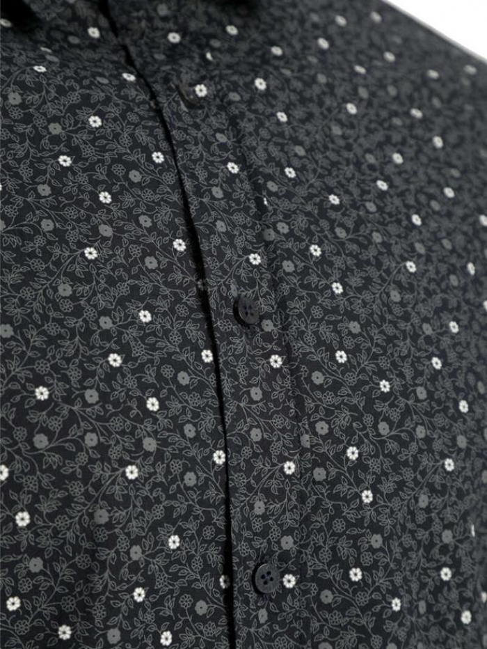 Πουκάμισο μακρυμάνικο με μικροσχέδια, regular fit.