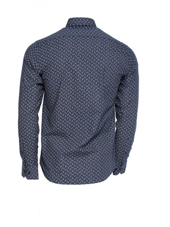 Πουκάμισο μακρυμάνικο με μικροσχέδια, regular fit.