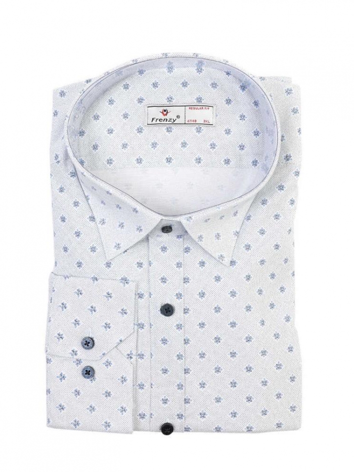Πουκάμισο μακρυμάνικο με μικροσχέδια, regular fit