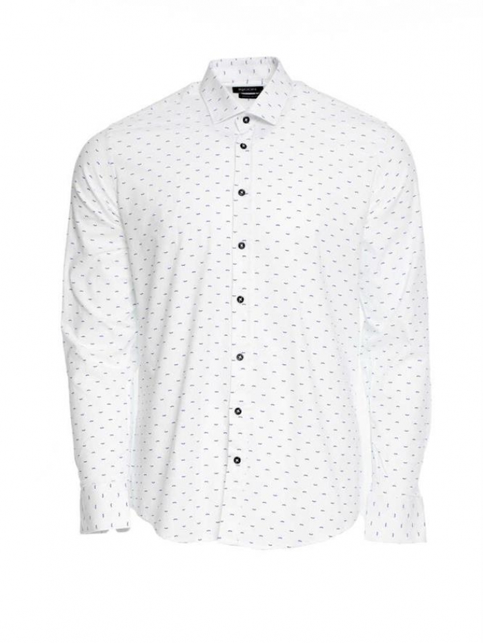Πουκάμισο μακρυμάνικο με μικροσχέδια, regular fit.