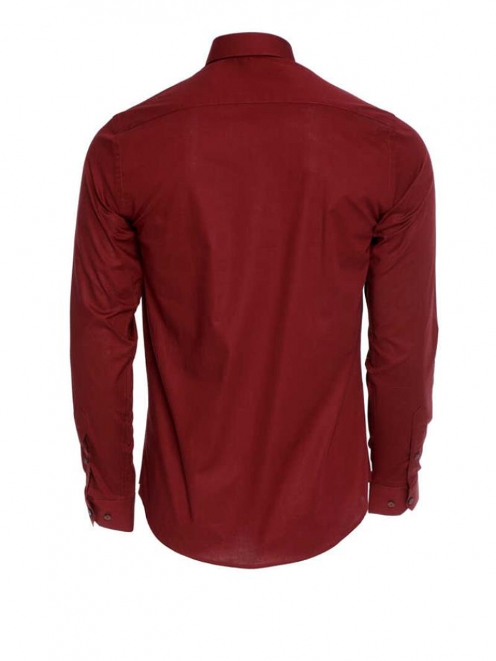 Πουκάμισο μακρυμάνικο, μονόχρωμο regular fit.