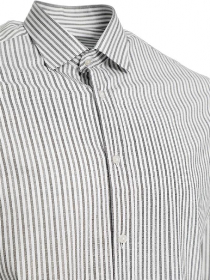 Πουκάμισο μακρυμάνικο, ριγέ, regular fit.