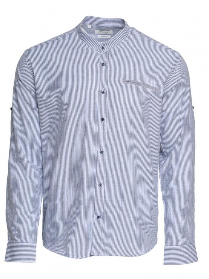 Πουκάμισο με mao γιακά regular fit