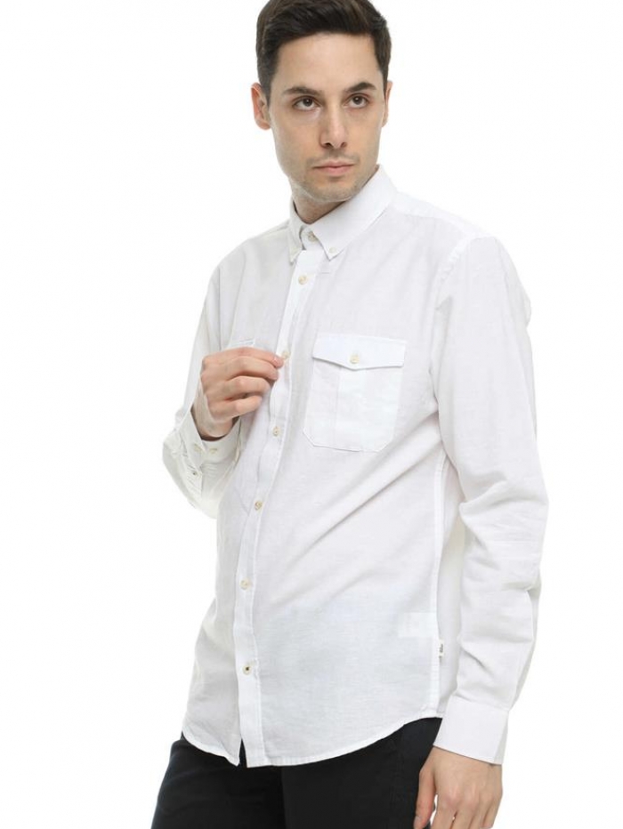 Πουκάμισο 'safari' λινό Double